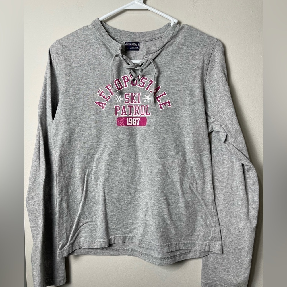 Vintage Aeropostale Women's Long Sleeve Top